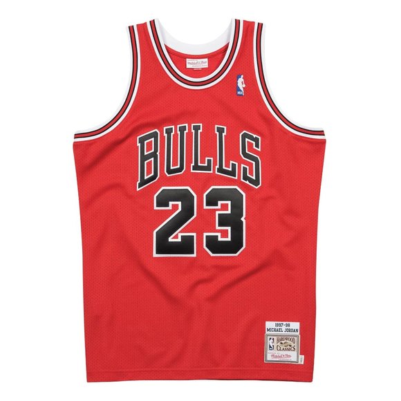 Michael Jordan Chicago Bulls NBA Mitchell & Ness 1997-98 Authentic Jersey - Red - Picture 8 of 8